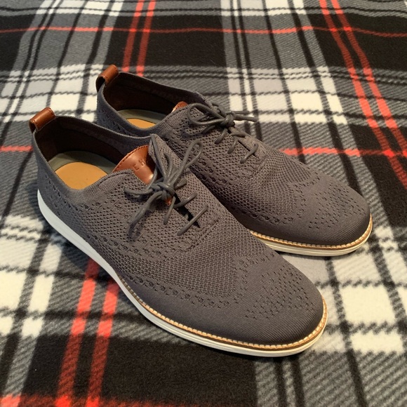 Mens Cole Haan Grey Dress Shoes - Picture 1 of 4